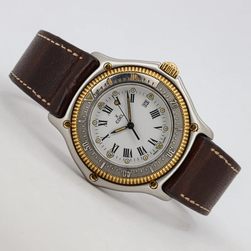 Ebel Discovery 183913 Stahl-Gold 38mm Lederband