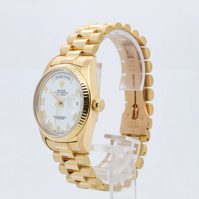 Rolex Day-Date 36 18038 Gelbgold 750 Roman Dial German