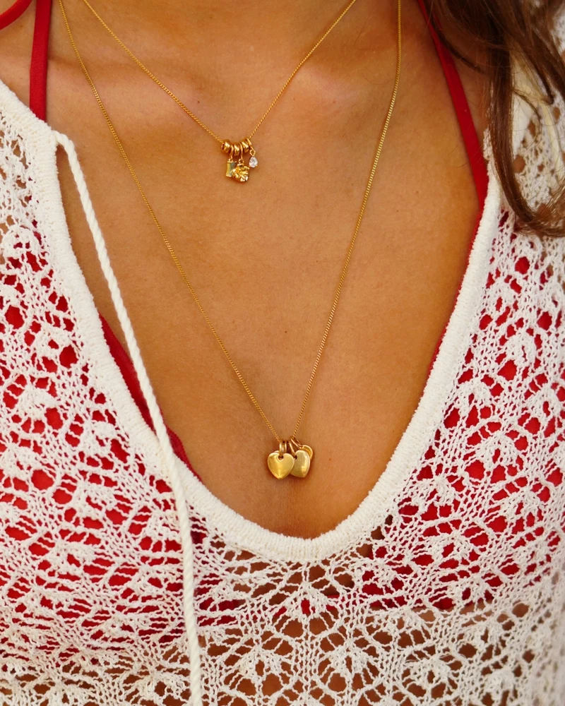 Mini Heart Ketting - Verguld - Gepersonaliseerde Ketting