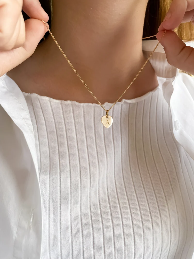 Mini Heart Ketting - Zilver - Gepersonaliseerde Ketting