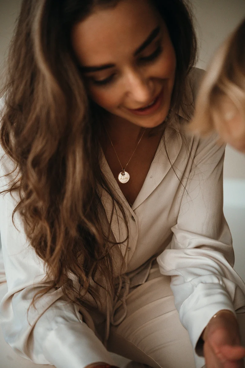 Geboortesteen Coin Ketting - Verguld - Gepersonaliseerde Ketting