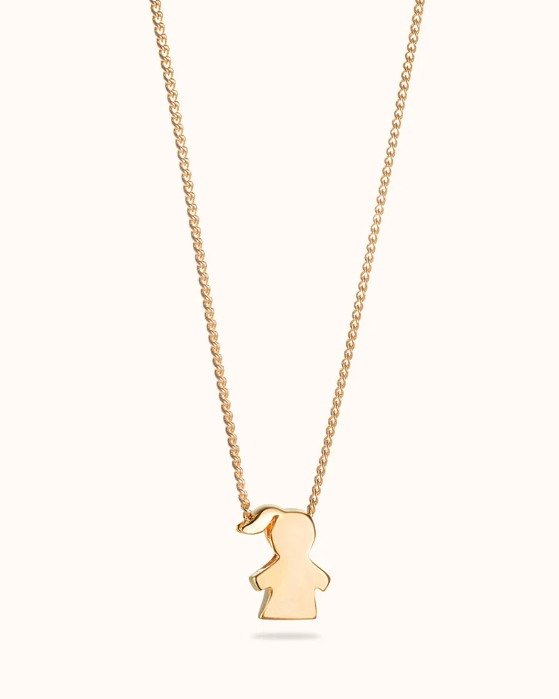 PROUD MOM Ketting - Verguld - Gepersonaliseerde Ketting