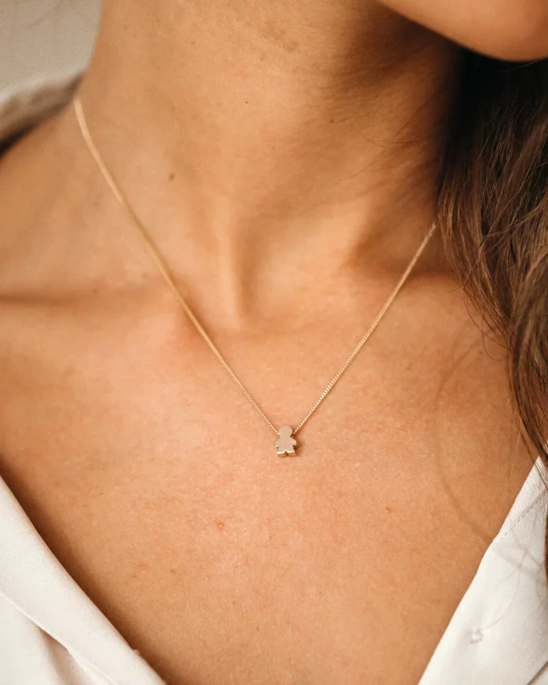 PROUD MOM Ketting - Verguld - Gepersonaliseerde Ketting