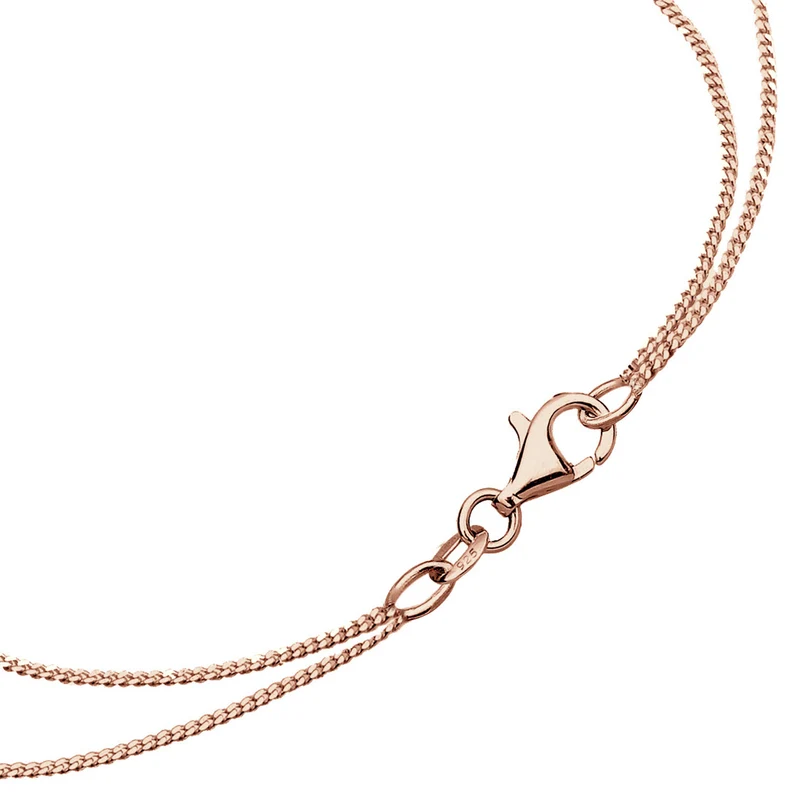 Layer-Halskette Feder & Solitär | Mit Kristallen von Swarovski® (Weiß)
