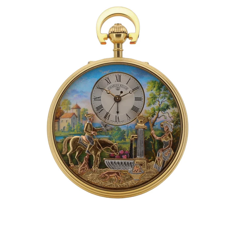 Charles Reuge Taschenuhr mit Spielwerk