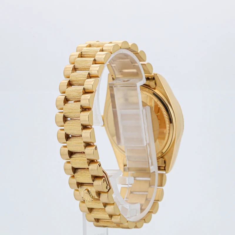 Rolex Day-Date 36 Borke 18078 Gelbgold Papiere 1982