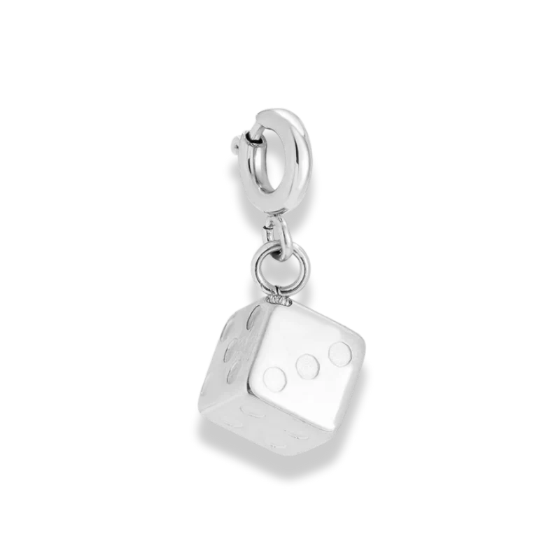 Golden Dice Charm 14K Vergoldet