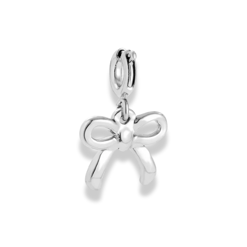 Cute Ribbon Charm 14K Vergoldet