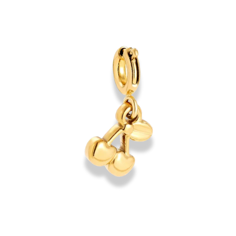 Tiny Cherry Charm 14K Vergoldet