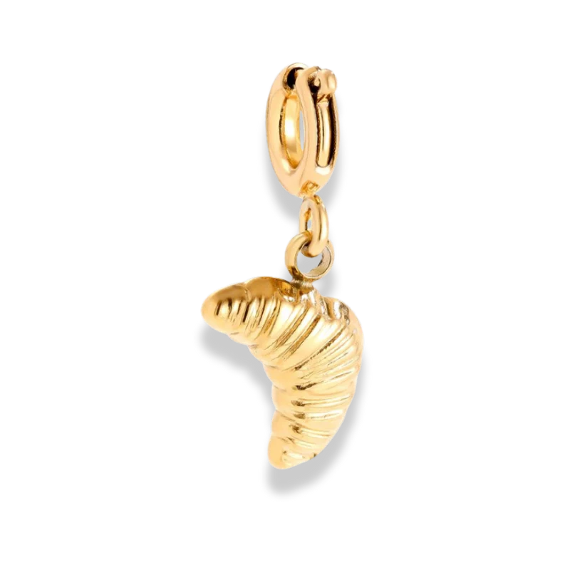 Little Croissant Charm 14K Vergoldet