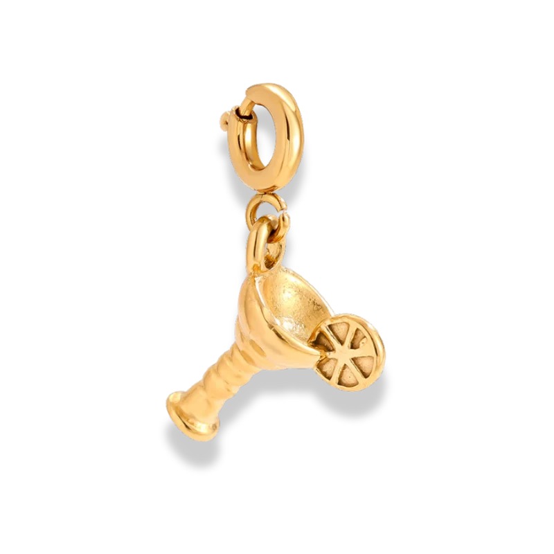 Summer Cocktail Charm 14K Vergoldet