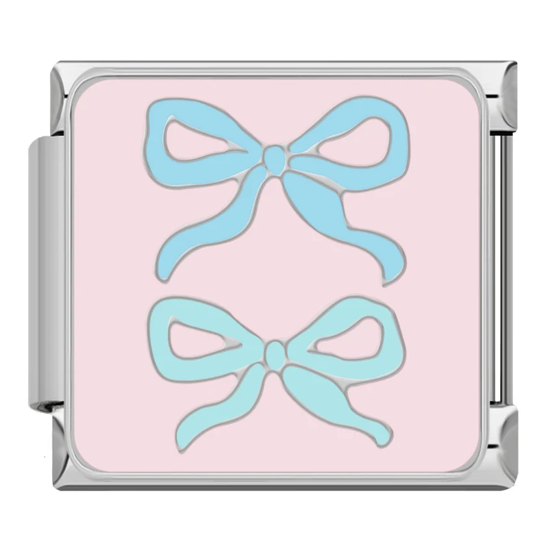 Pastell Schleifen Silber