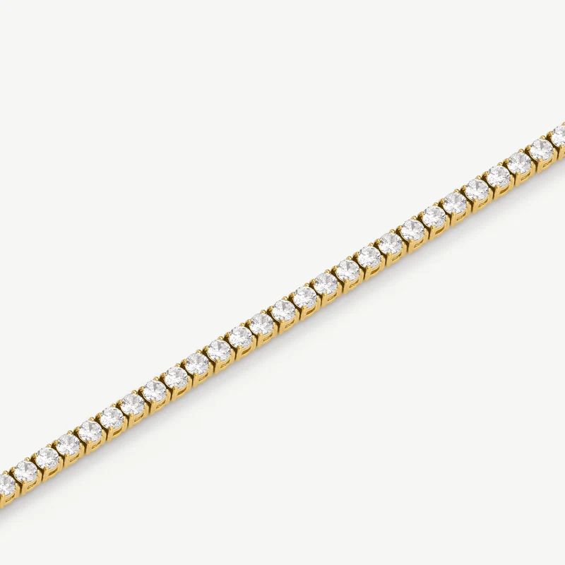 Gold Luxe Tennis Necklace