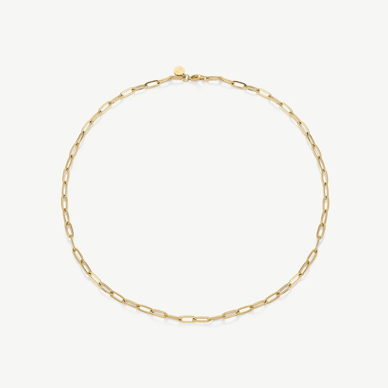 Gold Paperclip Necklace