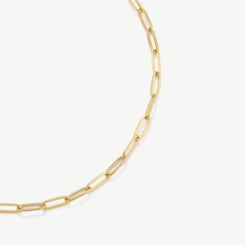 Gold Paperclip Necklace