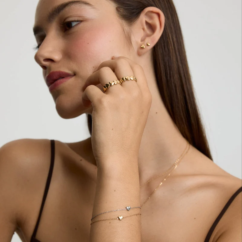 Gold Mini Heart Bracelet