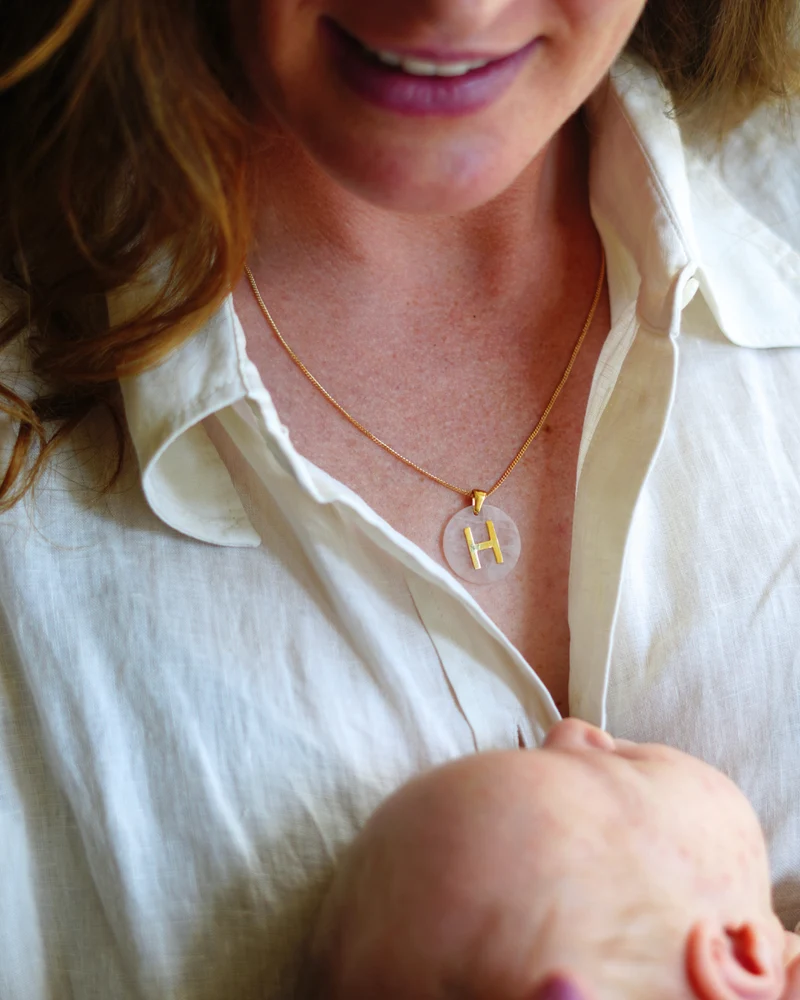 Gemstone Initial Ketting - Verguld - Ketting met Initialen