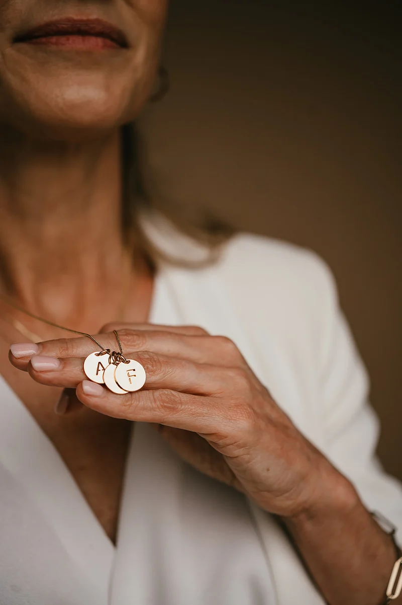 Open Initial Ketting - Verguld - Ketting met Initialen