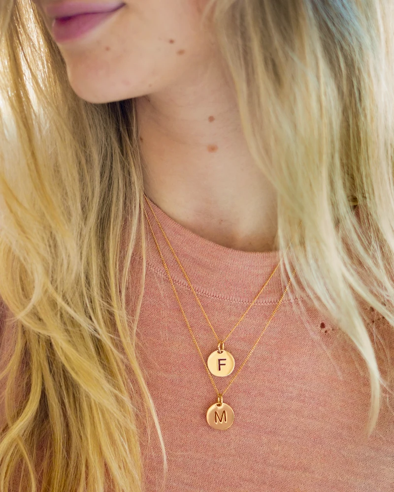 Open Initial Ketting - Verguld - Ketting met Initialen
