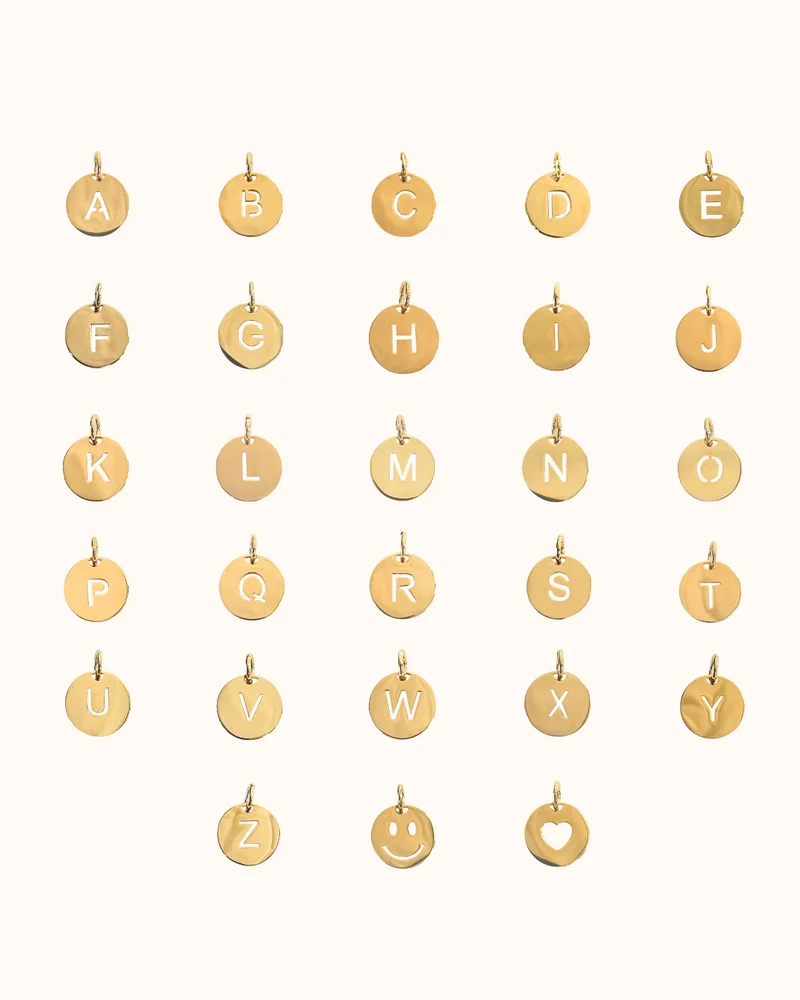 Open Initial Ketting - Verguld - Ketting met Initialen