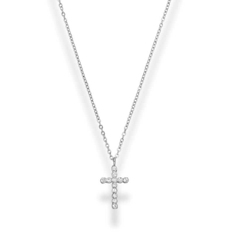 Lucid Cross Kette 14K Vergoldet