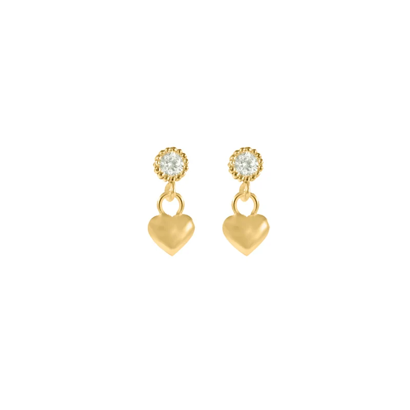 Heart Stone Ohrstecker