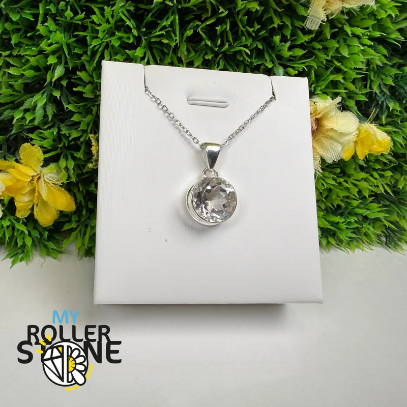 Bergkristall-Anhänger in 925er Sterlingsilber – CRYR1756
