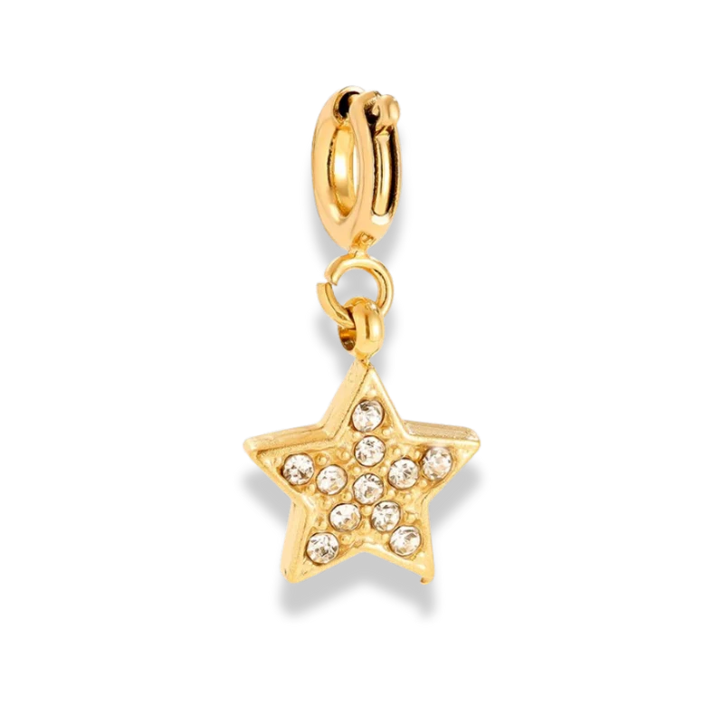 Twinkle Star Charm 14K Vergoldet