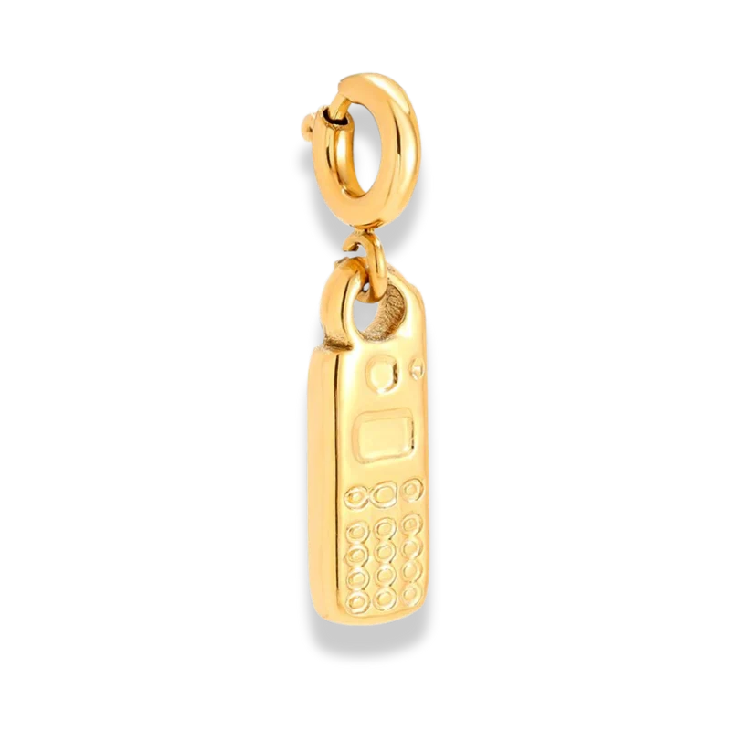 Mobile Phone Charm 14k Vergoldet