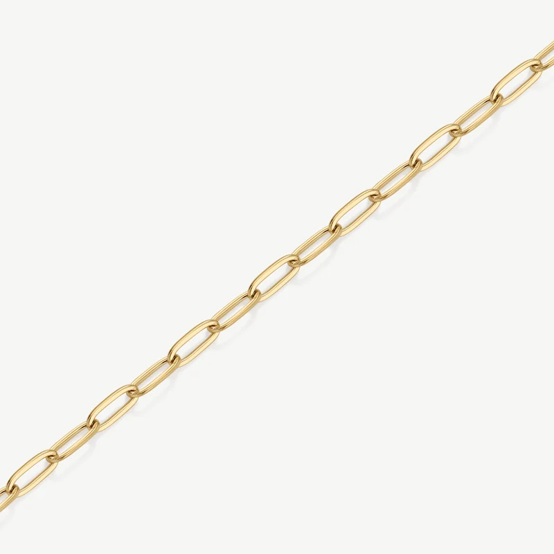Gold Paperclip Bracelet