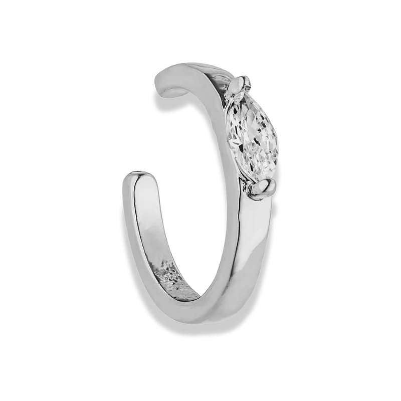 Marquise Pave Earcuff 18K Vergoldet