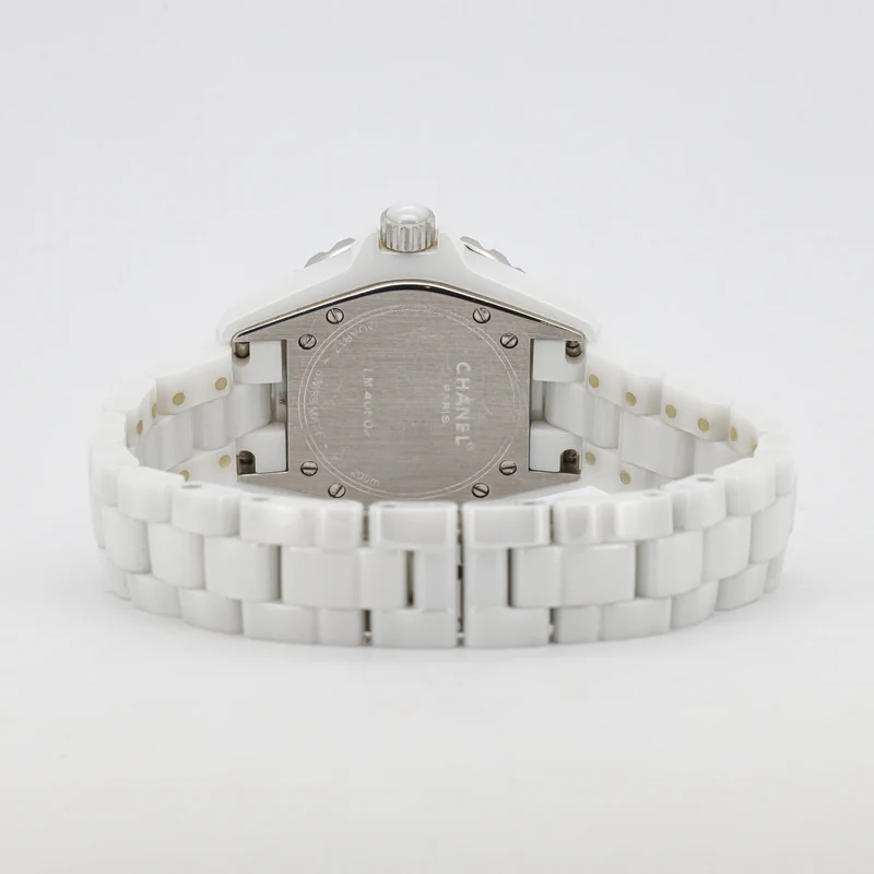 Chanel J12 33mm H0968 White Ceramic Diamond Dial