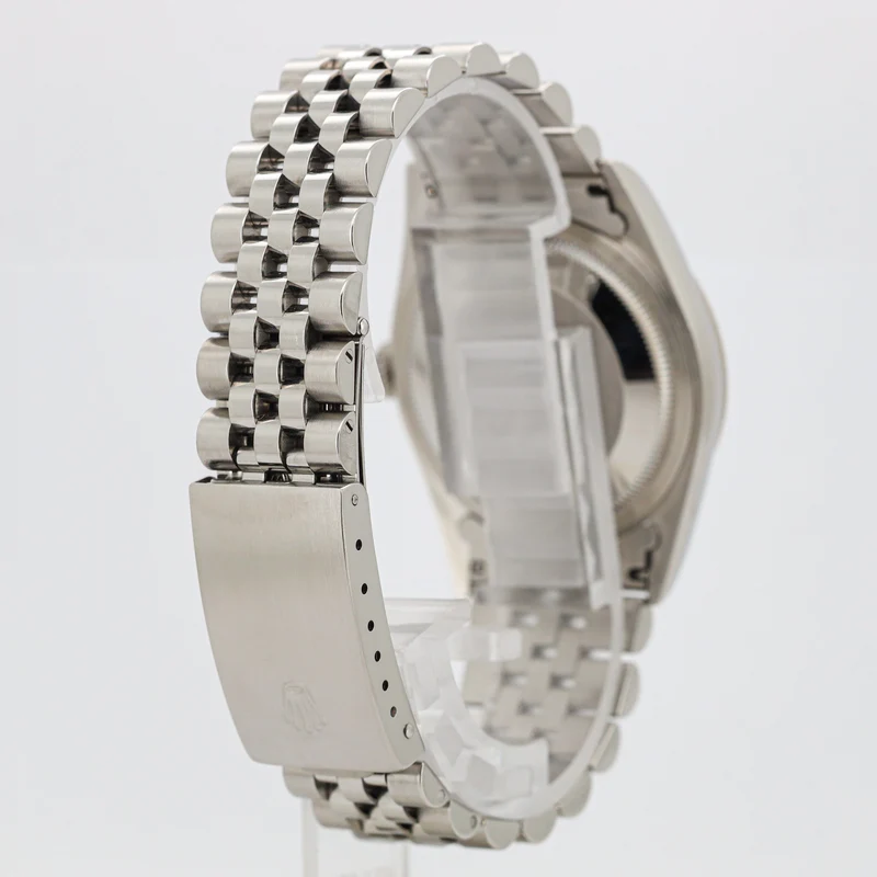 Rolex Datejust 36 16234 White Roman Dial no holes Edelstahl