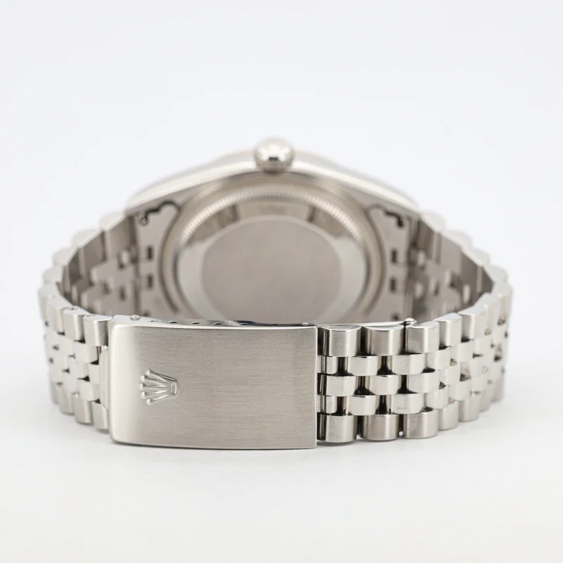 Rolex Datejust 36 16234 White Roman Dial no holes Edelstahl
