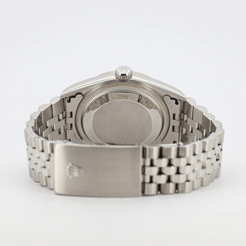 Rolex Datejust 36 16234 White Roman Dial no holes Edelstahl
