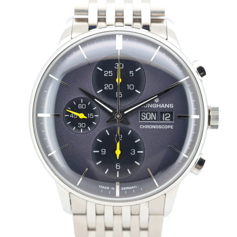 Junghans Meister Chronoscope 40mm 027/4429.46 Edelstahl NEU!!