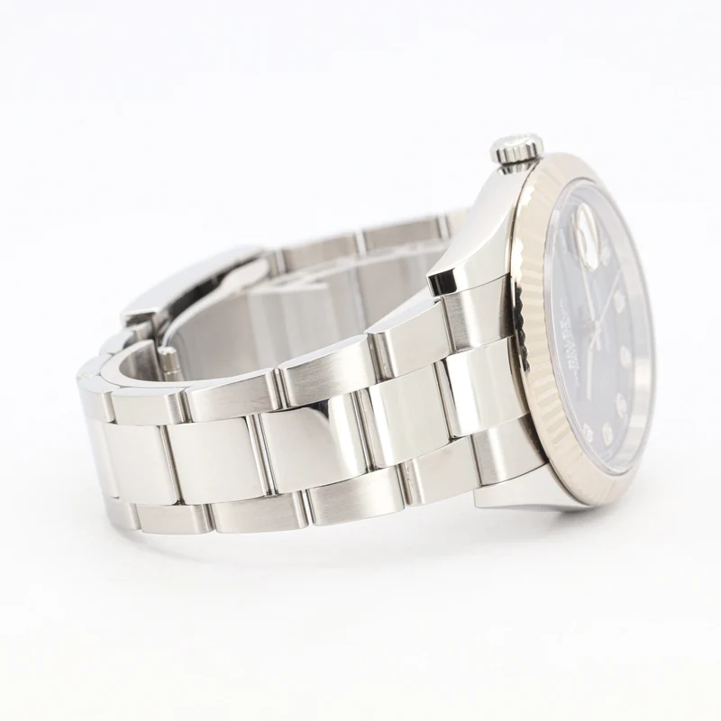 Rolex Datejust 41 126334 Rhodium Diamond Dial Qyster