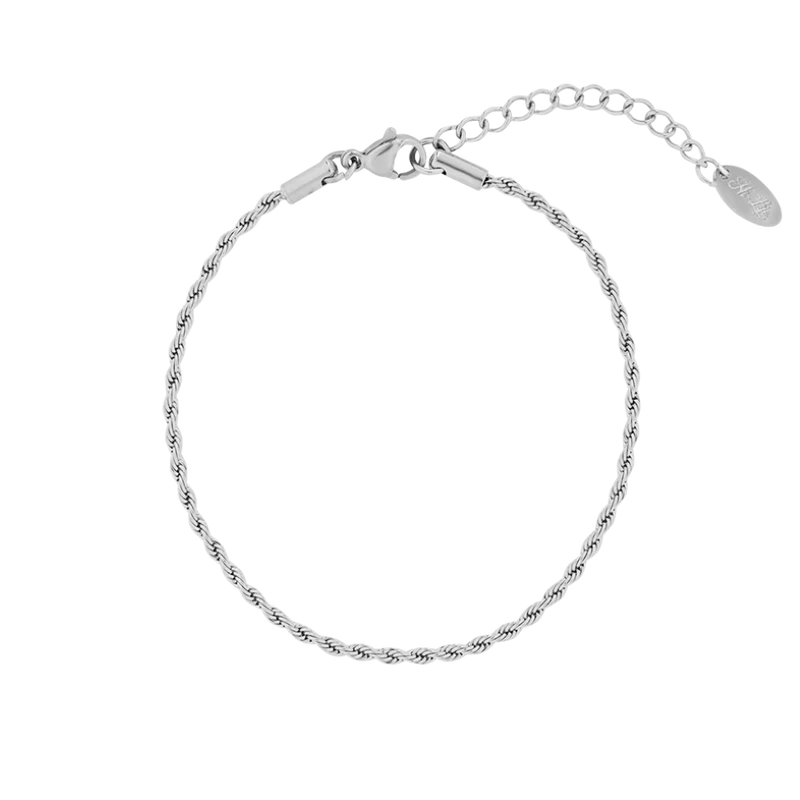 Hi-Life Twisted Armband Silber