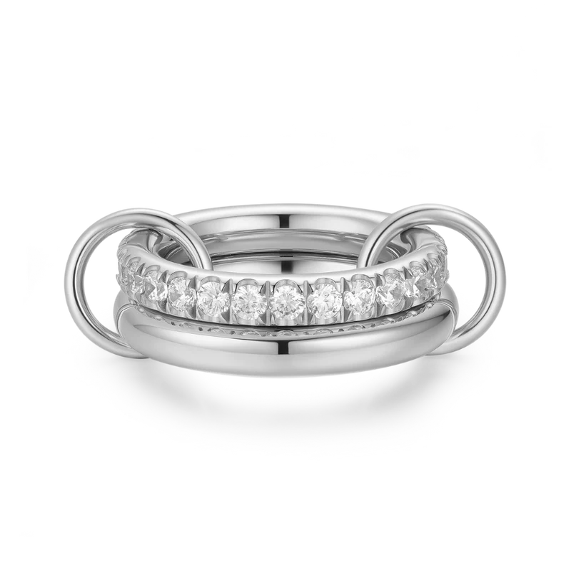 Pave Infinity Flow Ring 18K Vergoldet
