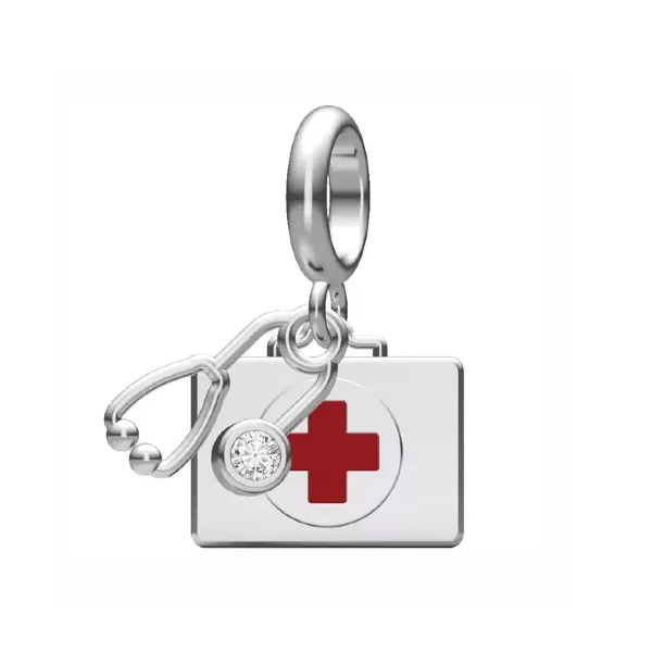 Doc's First Aid Dangle Charm | CZ