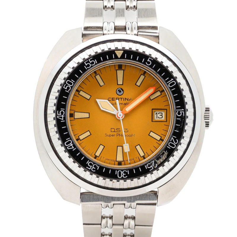 Certina DS DS-3 Super PH 1000M Vintage Diver Yellow