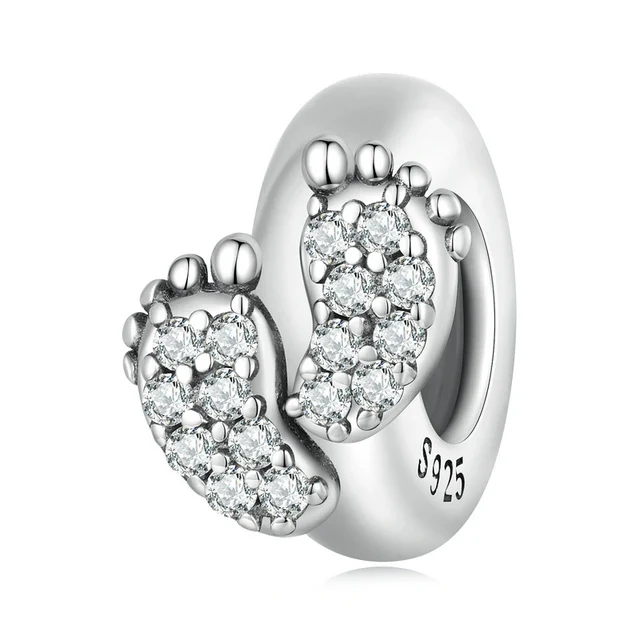 "Pitter-Patter" Cute Baby Feet Stopper | CZ