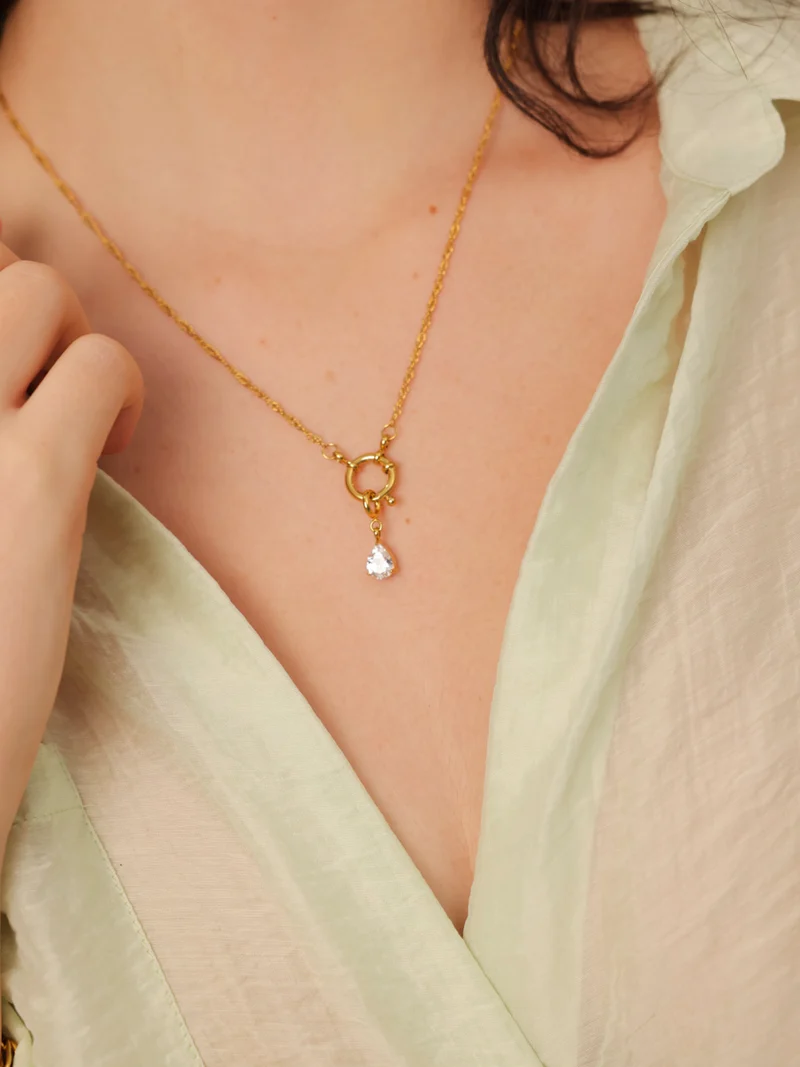 Shine Teardrop Ketten-Charm
