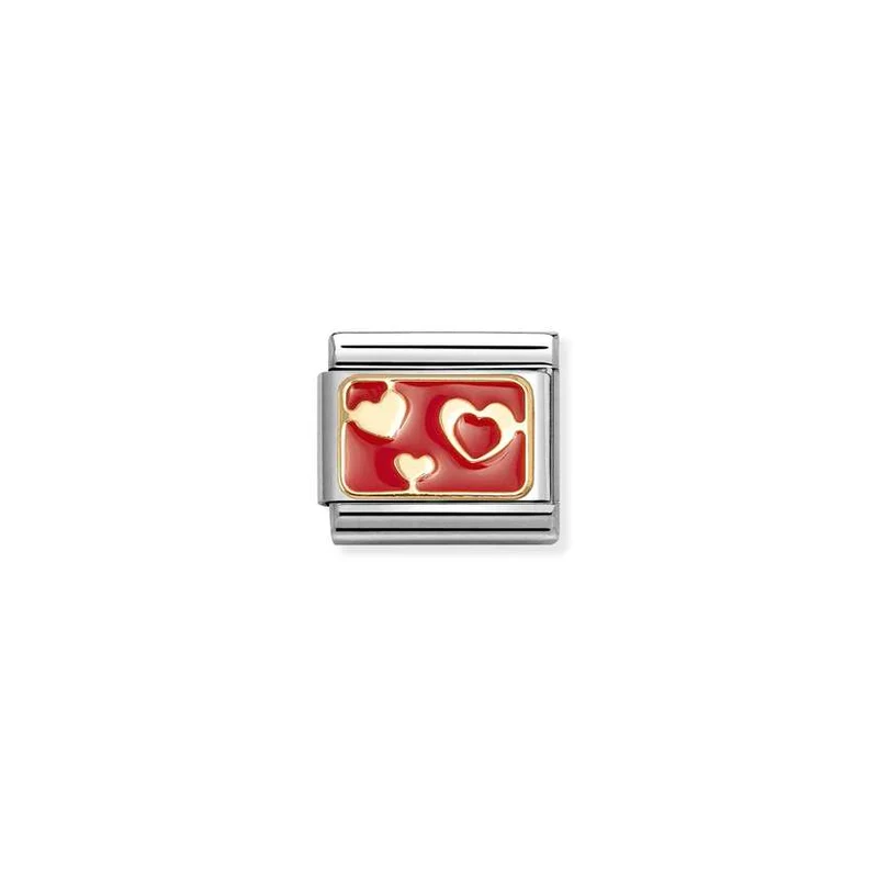 Classic Gold and Enamel Various Red Hearts Love & Hearts Charms