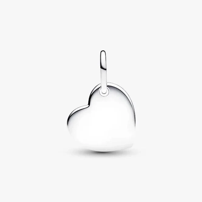 October Birthstone Engravable Heart Dangle Charms