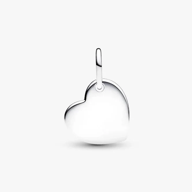 January Birthstone Engravable Heart Dangle Charms