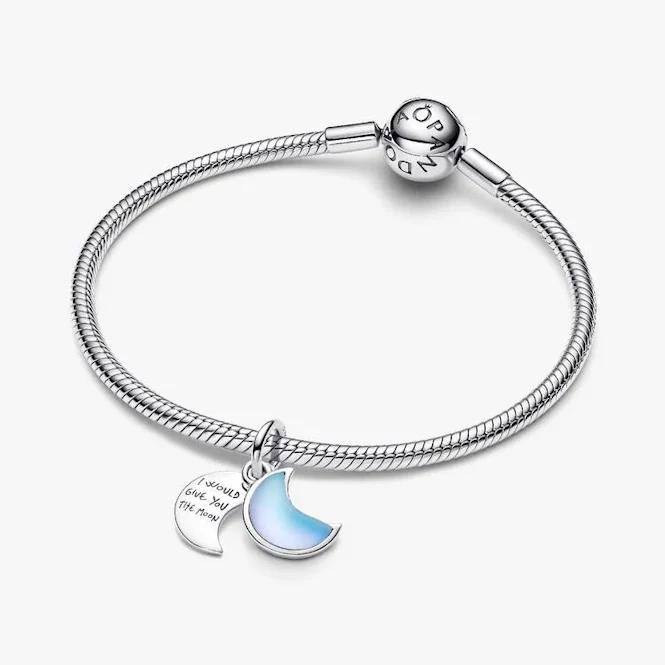 Crescent Moon Double Dangle Charms