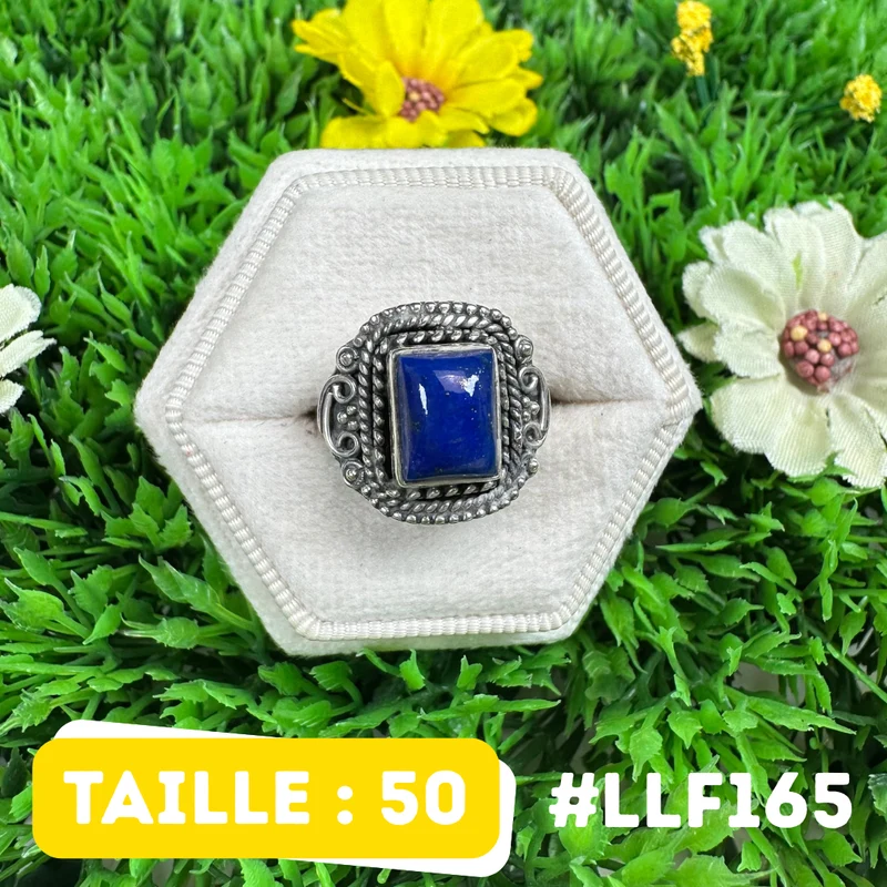 Ring aus 925er Sterlingsilber mit Lapislazuli #LLF165