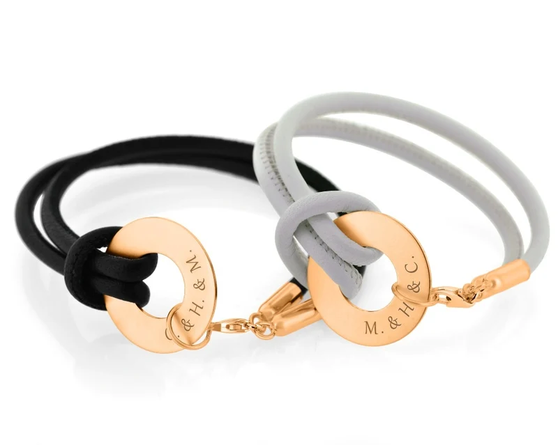 FREUNDSCHAFTSARMBÄNDER DAMEN PARTNER ARMBÄNDER MIT GRAVUR SCHMUCK