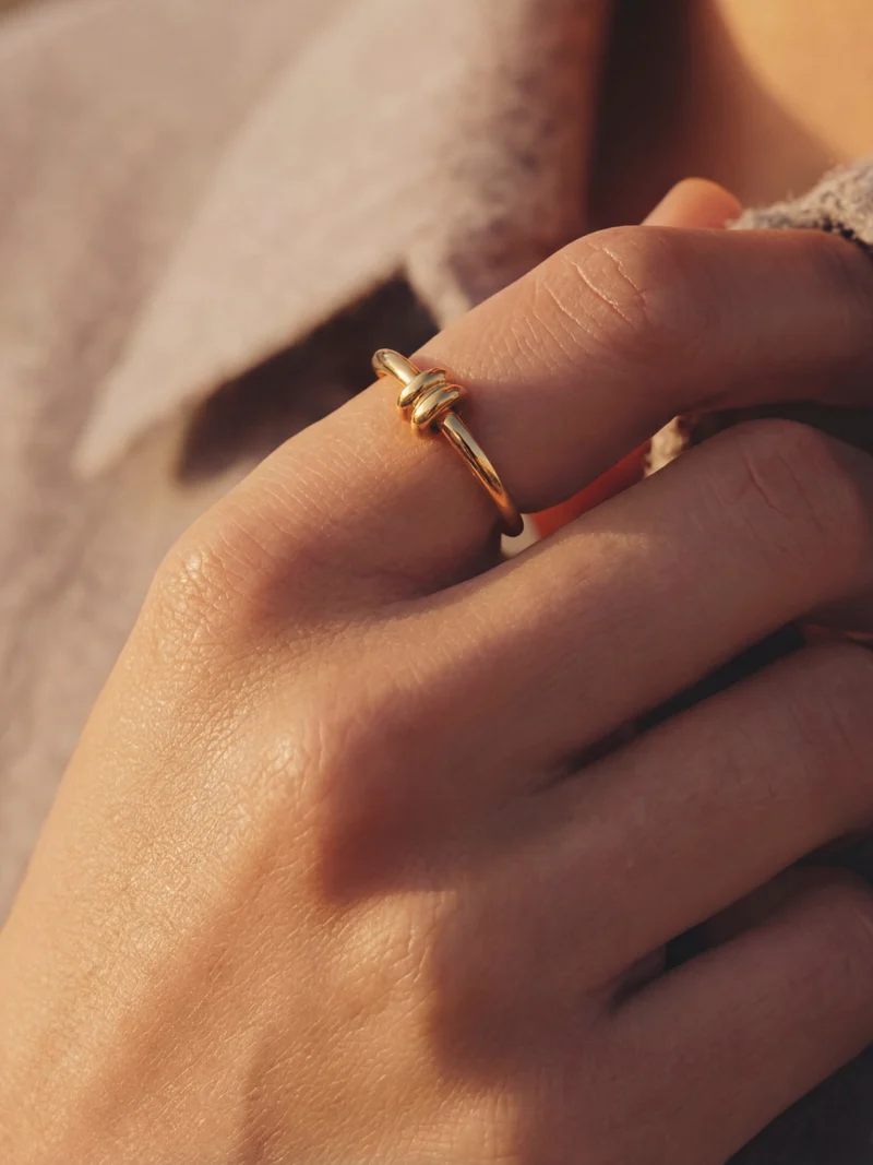 Elegant Duo Loop Ring